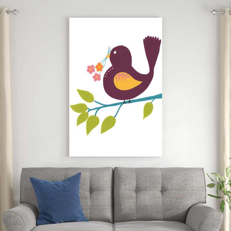 Oiseau mignon IV, H 48 po x l 32 po x P 1,25 po
