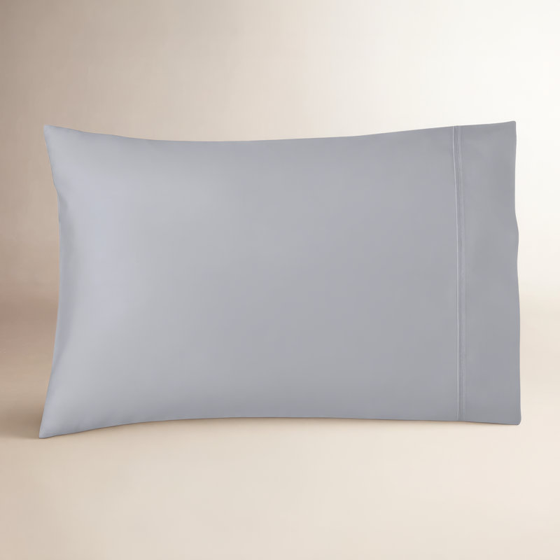 Danfield Cotton Sateen Pillowcase Set, Standard, Stormy Blue