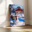 «Winter Snowman Scene», art mural-1685542163