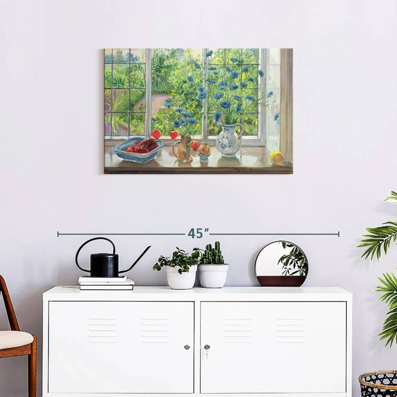 Harnek Cornflowers And Kitchen Garden, 20" H x 30" W