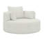 Fauteuil d'appoint pivotant avec 3 coussins amovibles-115839033