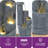 31" 4-Tier Modern Geometric Outdoor Water Fountain with LED Lights, Handcrafted Weather-Resistant Resin Water Feature