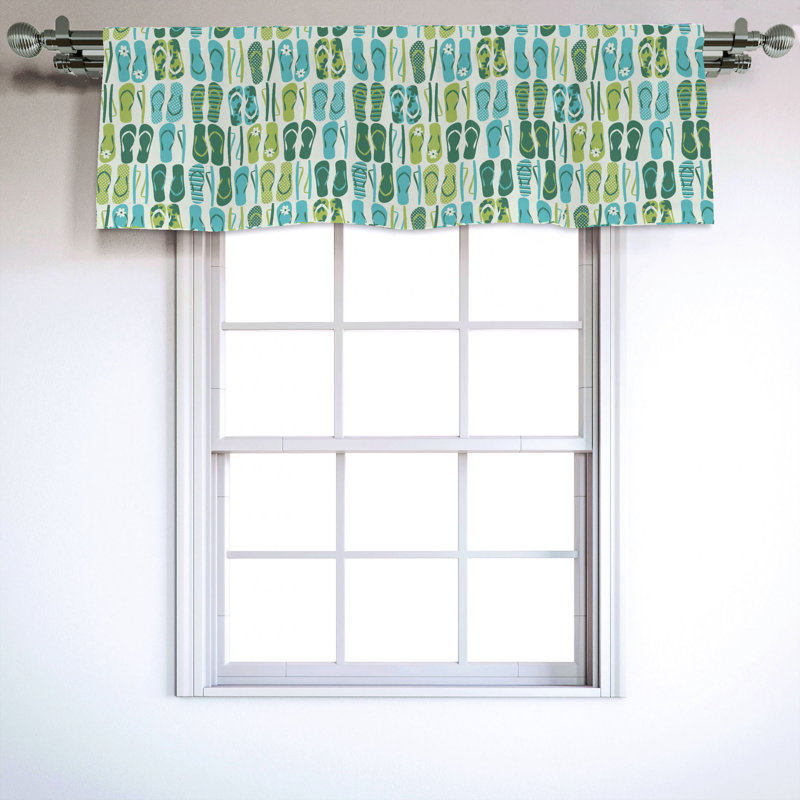 Sateen Ruffled Window Valance