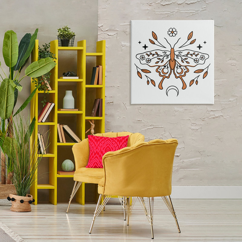 Art mural céleste céleste floral, H 30 po x l 30 po