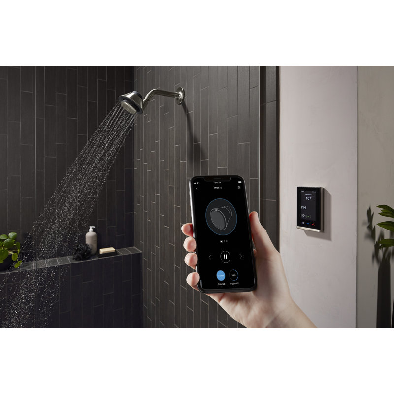 Moxie 2.5 GPM Full Fixed Shower Head, Polished Chrome