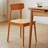 Burlywood Solid back side Chair(Set of 2)