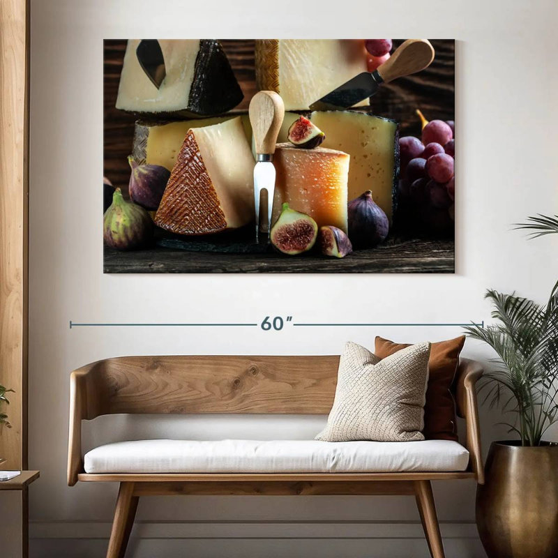 Quartiers de fromage Yarlin, H 34 po x l 51 po