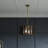 4 - Light Dimmable Drum Chandelier