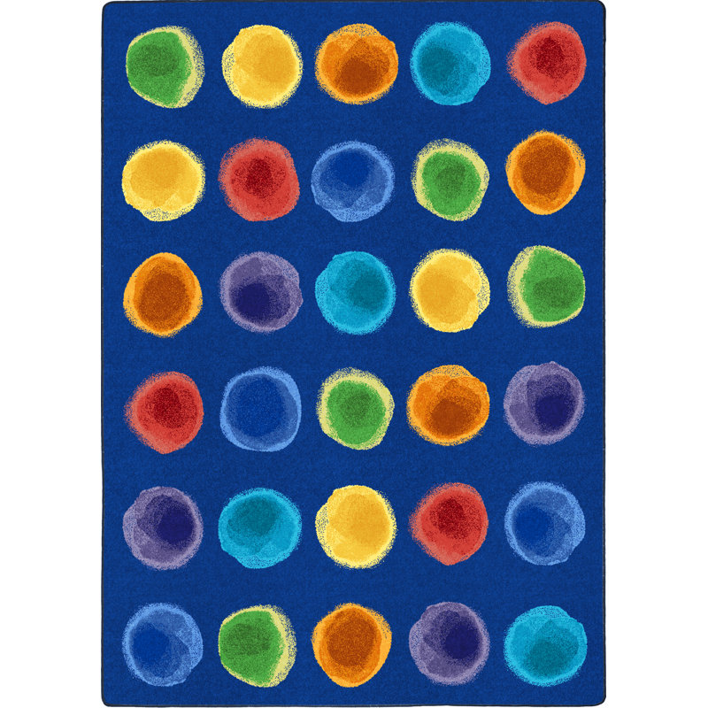 Tapis Watercolor Spots par Joy Carpets, Rectangle 7 pi 8 po x 10 pi 9 po