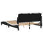 Structure de lit vidaXL sans matelas Zadar noir et blanc 137 x 190 cm-116118618