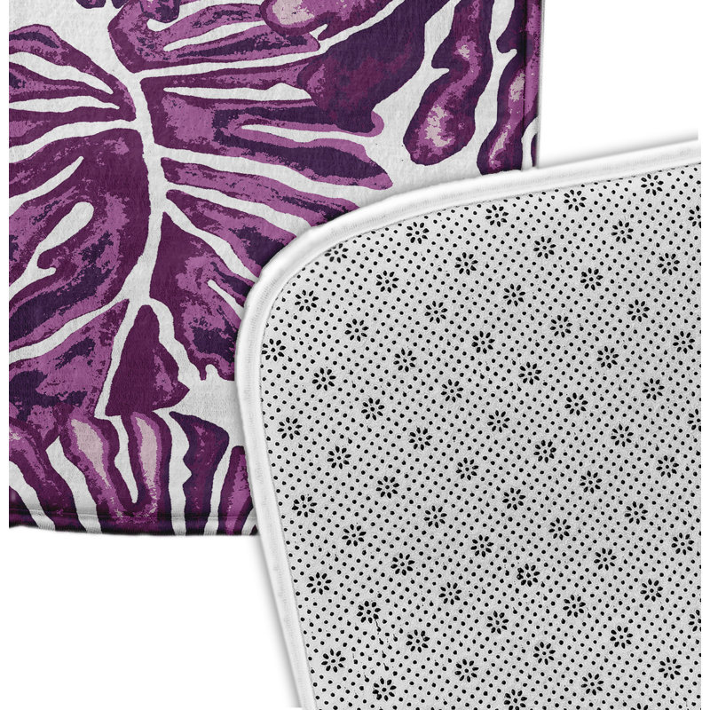 Tapis de bain Herrera, l 34 po x L 21 po, Mauve