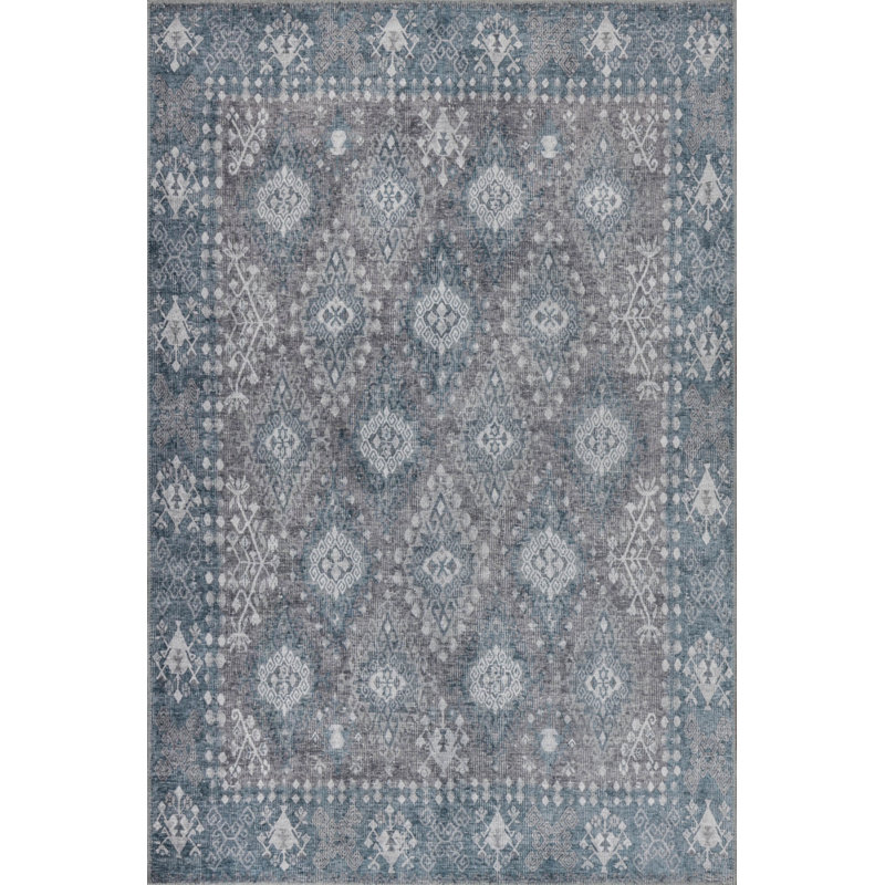 Tapis en chenille lavable Jax, Rectangle 7 pi 7 po x 10 pi 10 po