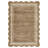 2x6 ft Hallway Runner Rug Modern Scalloped Area Rug Washable Kitchen Runner Rug Stain Resistant Entry Rugs Non Slip Low Pile Floor Cover for Living Room Bedroom Dining Room -Camel-850232964-850233008