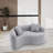 Boneless Full Sponge Chenille Curved Compression Double Sofa-68344762