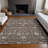 Machine Washable Indoor/Outdoor Cicel ACN1155 Chocolate Rug-100248144