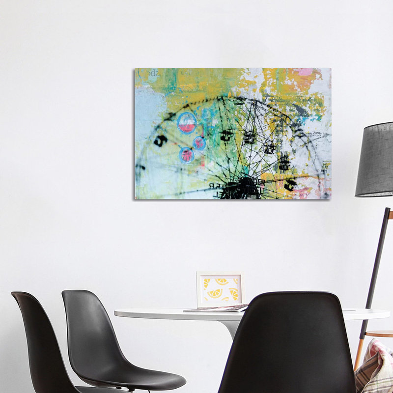 Wonder Wheel 1 Piece Wrapped Canvas Painting, 101.6 cm H x 66.04 cm W x 3.175 cm D