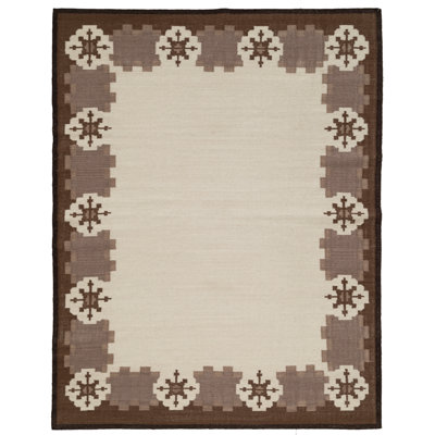 Heidi Nordic Flatweave Geometric Wool Rug