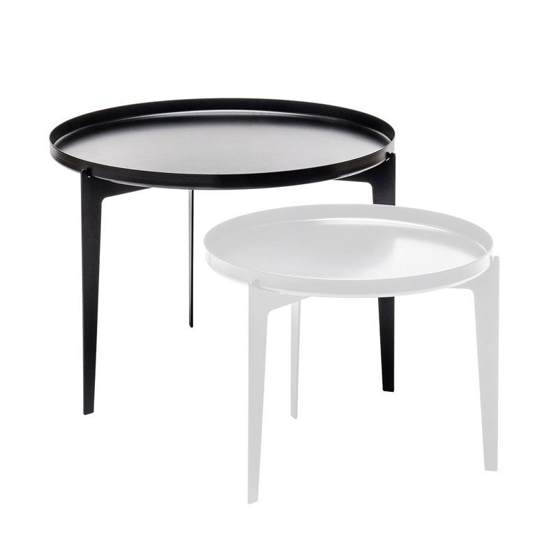 Tray Top End Table, Black
