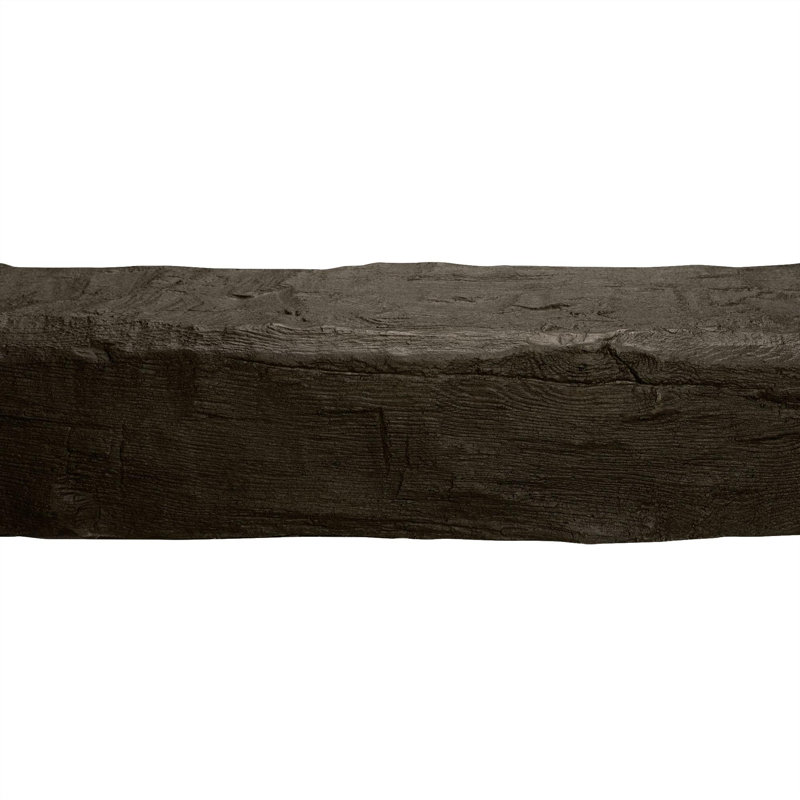 5 1/8" H x 8" W x 13" D Hand Hewn Faux Wood Beam, Walnut