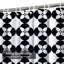 Rideau de douche à motif de treillis géométrique avec 12 crochets-1520479315