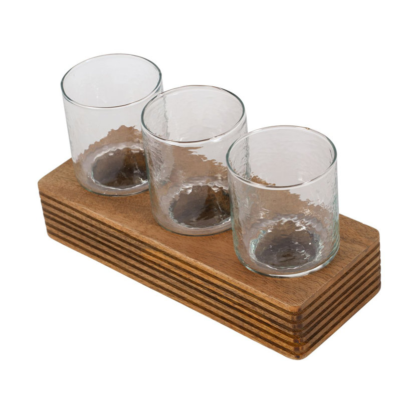Felton Wood Tabletop Votive Holder