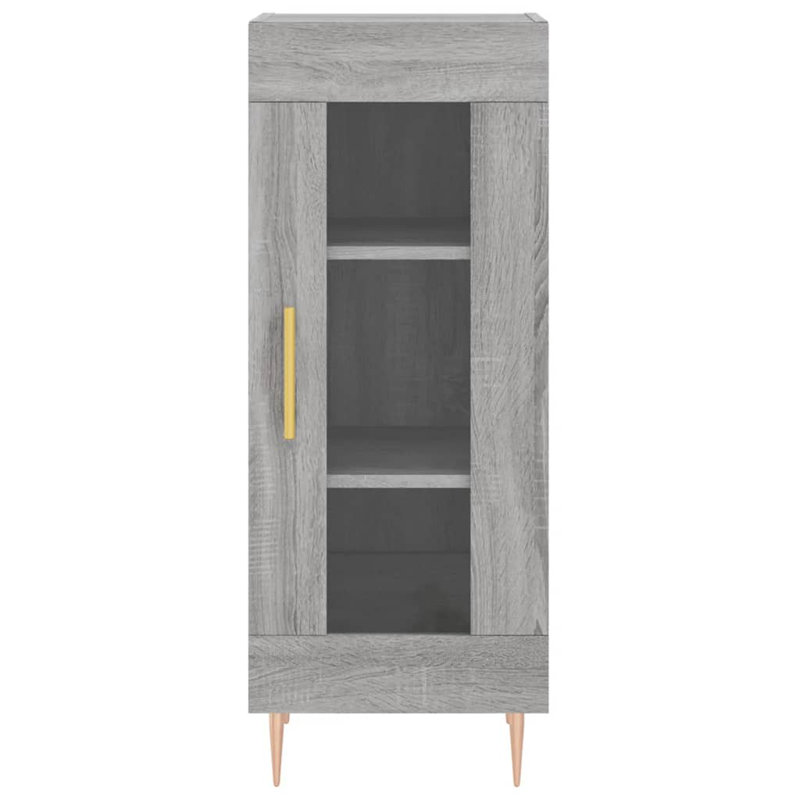 Minonk Display Cabinet, Grey Sonoma