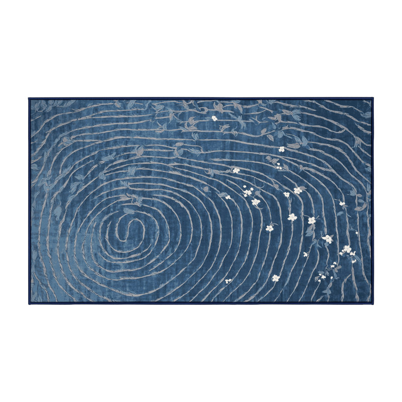Tapis gris lavable à la machine, Rectangle 8 pi x 10 pi