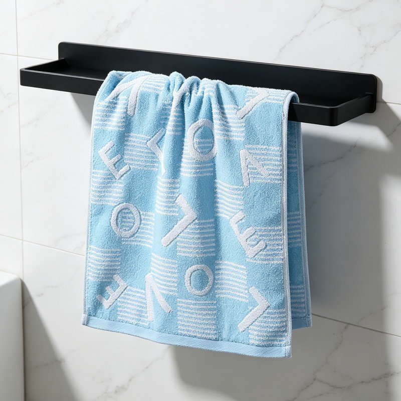 Soft Absorbent Quick Dry Face Towel, Lint Free Hand Towel And Facial Washcloth For Daily Home Use, 13.4x26.8in Blue, Blue