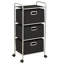 41.5cm W Metal Shelving Unit with Wheels