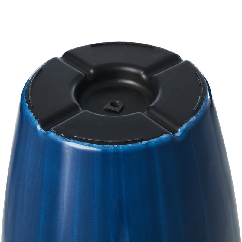 Ensemble de 2 pots à fleurs surdimensionnés en faux céramique vert, Gradient Cobalt Blue, H 23,5 po x l 13,75 po x P 13,75 po