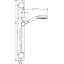 Unica S Wallbar Rain Slide Bar Shower Faucet-6001936