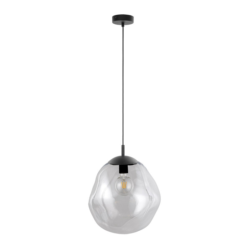 Bavan 1 - Light Stainless Steel Novelty Pendant, Transparent