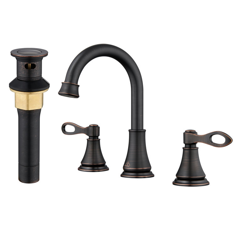 8-inch Widespread Faucet 2-handle Bathroom Faucet with Drain 1.2 Flow