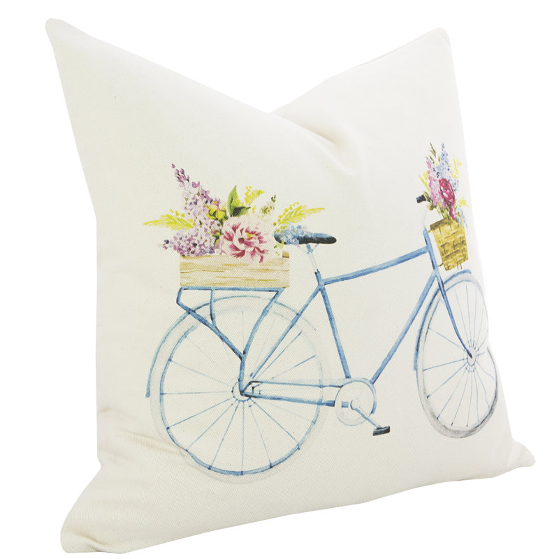 Cotton Reversible Throw Pillow, 20" x 20"