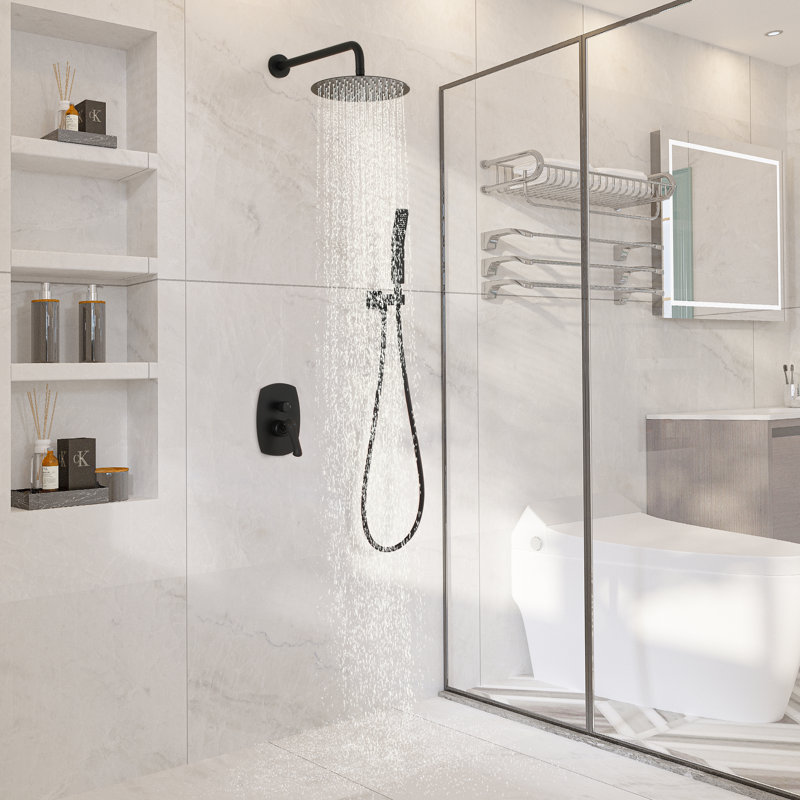 Système de douche complet avec valve brute