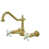 Laiton poli/blanc de garniture est en rupture de stock