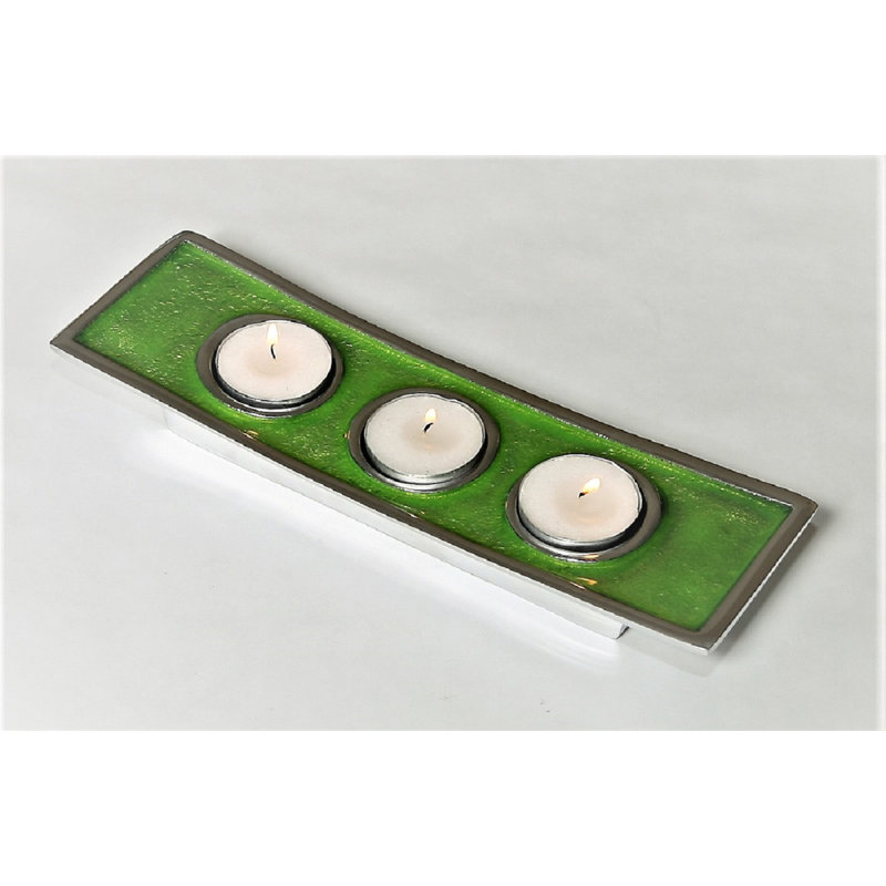 Metal Tealight Holder, Lime