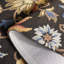 Tapis floral en coton touffeté à la main Blossom - jaune / noir-87895395