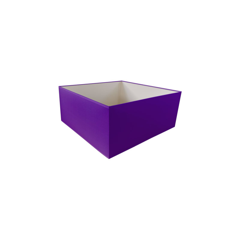 15cm H Silk Square Lamp Shade ( Uno ), Violet