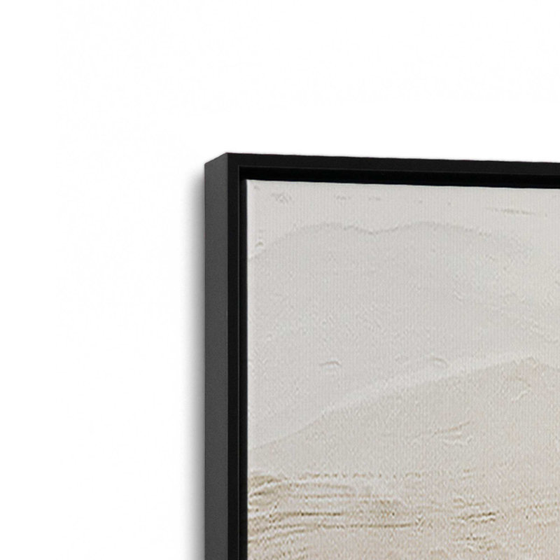 «So l'apaisant Sahara V1» sur toile, Cadre noir satiné, H 12,75 po x l 12,75 po x P 1,75 po
