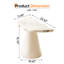 - table de bout en crème, table d'appoint irrégulière