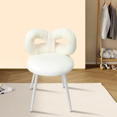 Makeup Chair With Soft Cushion And Backrest