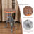 Jenaiah Swivel Adjustable Height Counter Stool with Metal Frame
