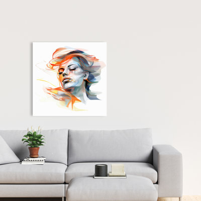 Toile de vagues bleues minimalistes | Art mural Home Decor