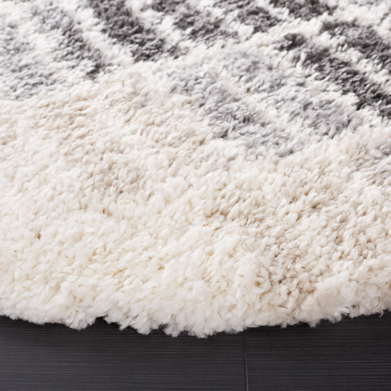 Parkson Shag 800 Performance Geometric Rug, Round 6'7"