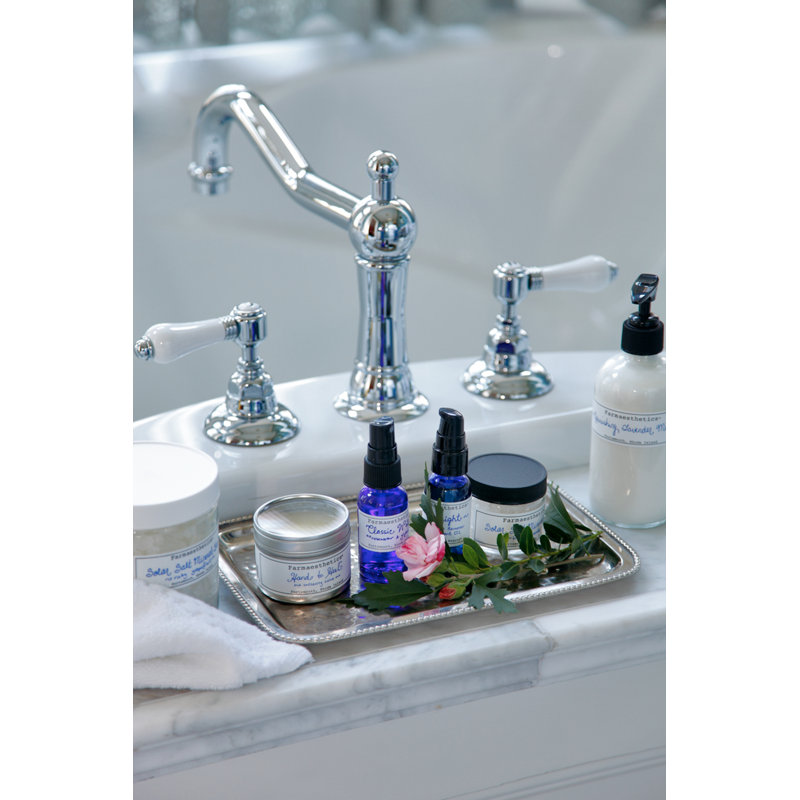 Acqui® Widespread Faucet with Drain Assembly, Unlacquered Brass