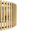Luminaire suspendu Suratto - l 30 po x H 23,25 po - noir mat / blond miel-1566870472