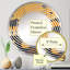 Miroir mural spirale Native Safran and Ebony Heritage - MIR117050-Round-95182019