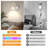 Modern Armed Wall Sconce Remote Control Dimmable White Fixture Metal Shade RGB Color Change for Living Room Bedroom-1475924428