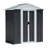 5X3 Feet Outdoor Storage Shed With Aluminum Alloy Frame With Base-123794498-123794497